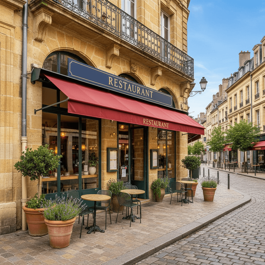 Restaurant 94m² à Bordeaux : terrasse - licence IV