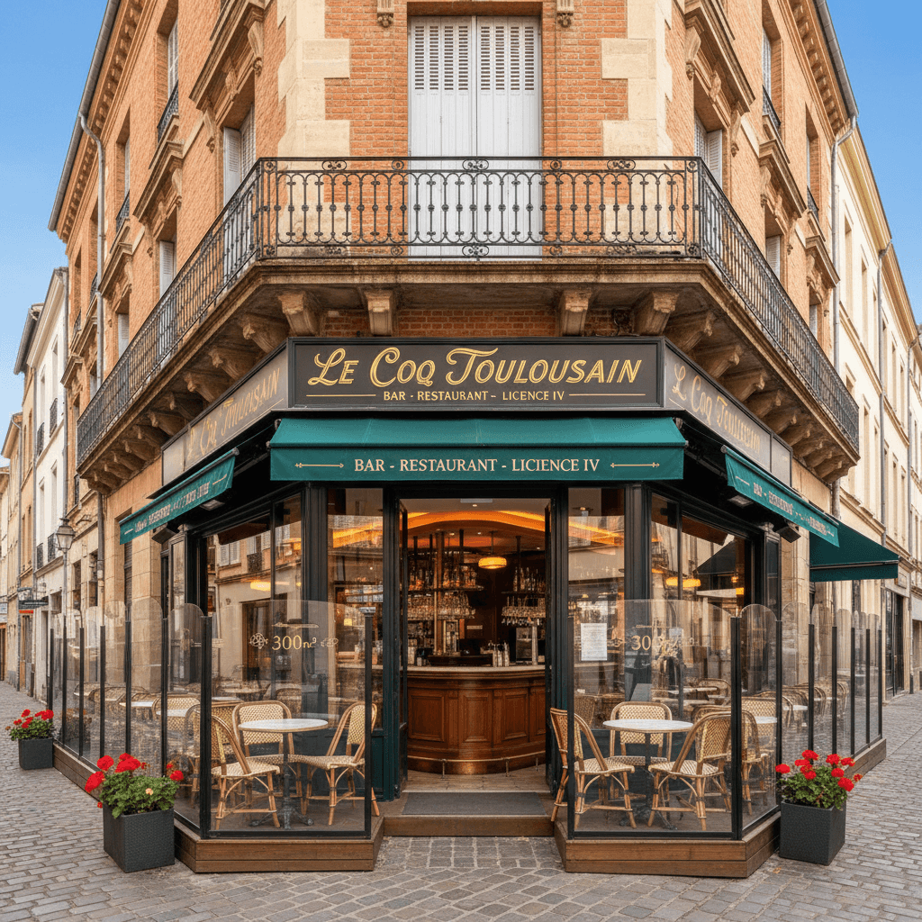 Restaurant 300m² à Toulouse : terrasse - licence IV