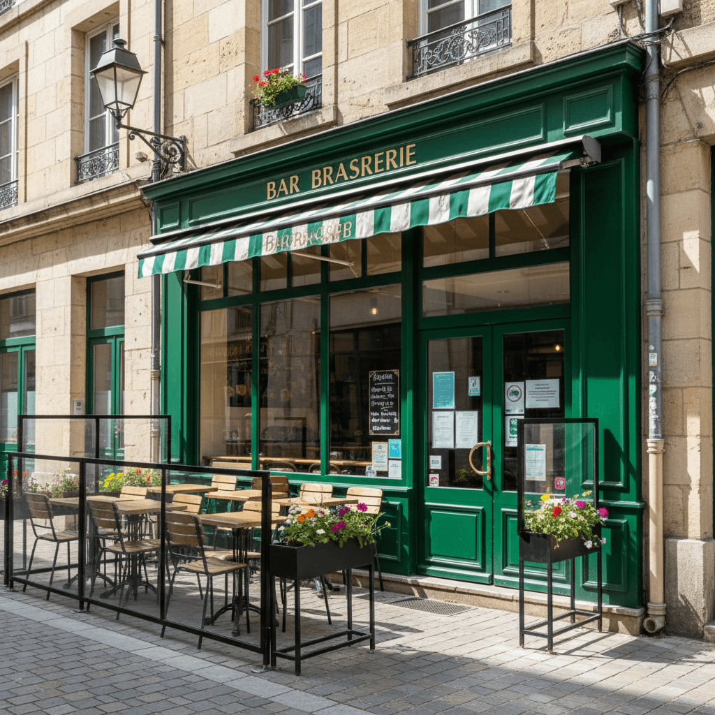 Bar-brasserie 80m² à Nantes : terrasse - licence IV