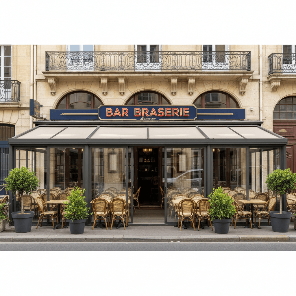 Bar-brasserie à Bordeaux : terrasse - licence IV