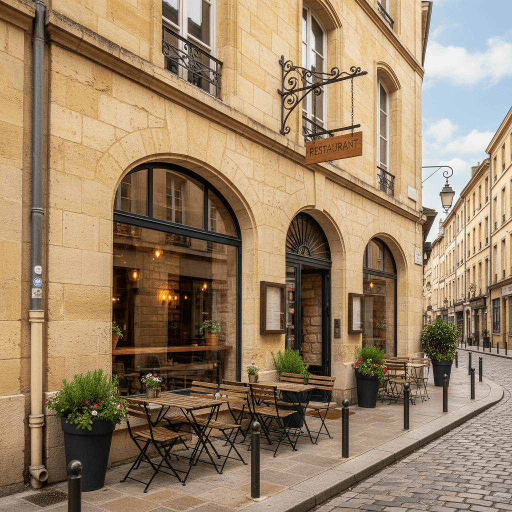 Restaurant 143m² à Bordeaux : extraction - cuisine équipée