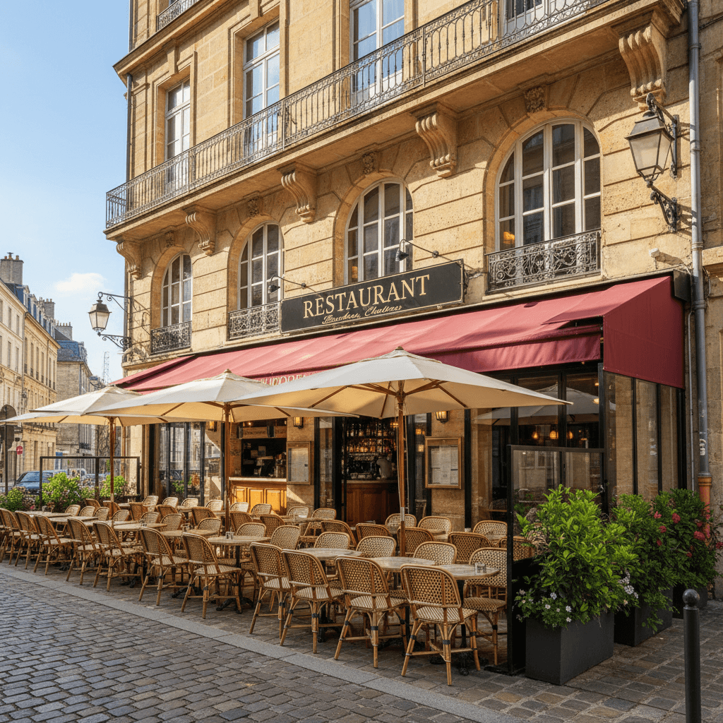 Restaurant 180m² à Bordeaux : terrasse