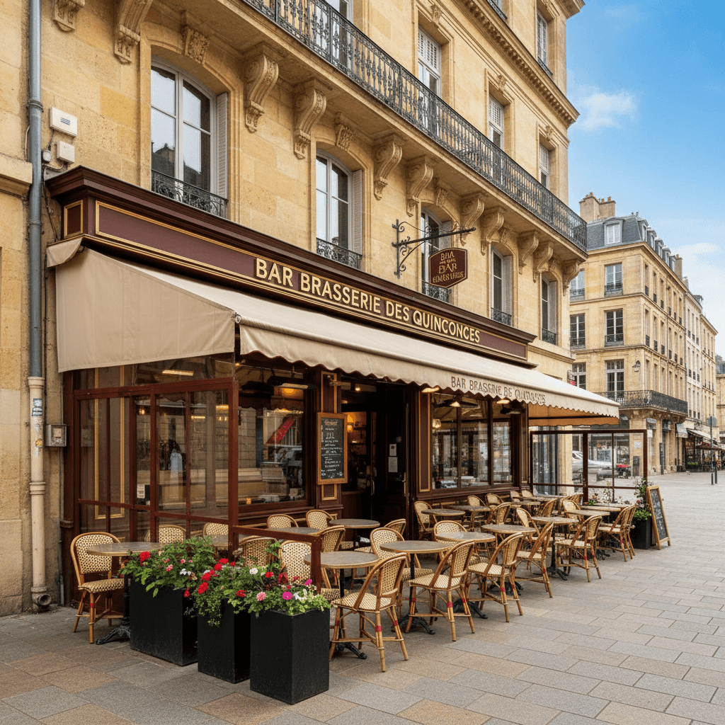 Bar-brasserie 145m² à Bordeaux : terrasse - licence IV