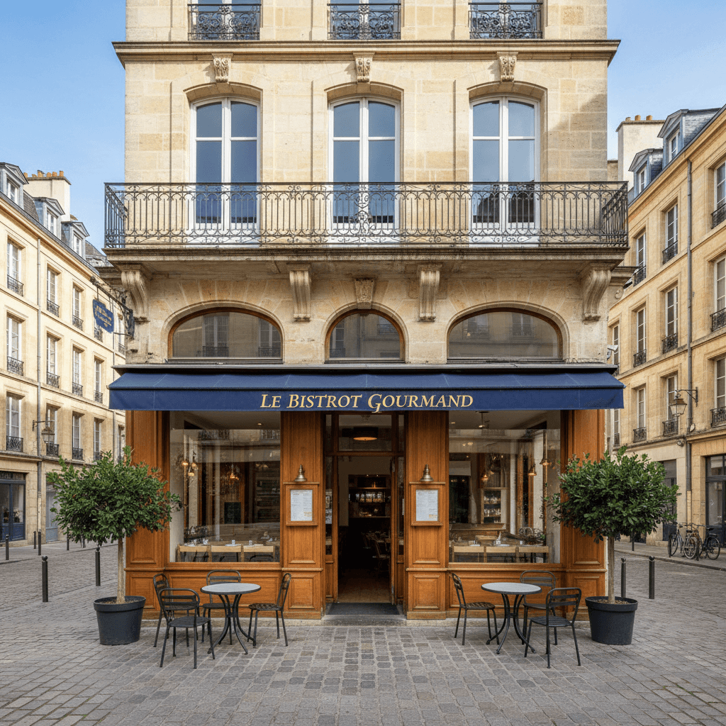Restaurant 70m² à Bordeaux : terrasse