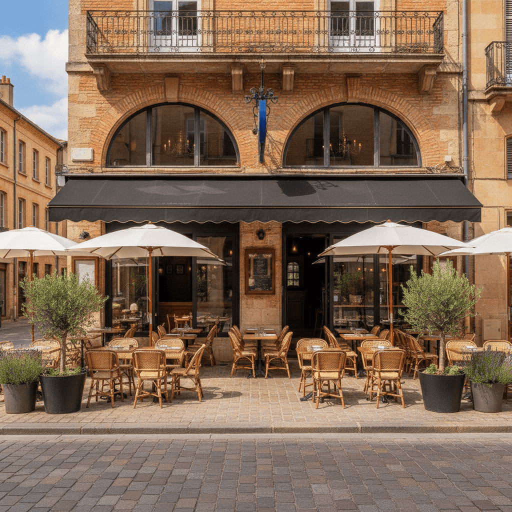 Restaurant 300m² à Toulouse : terrasse - licence IV