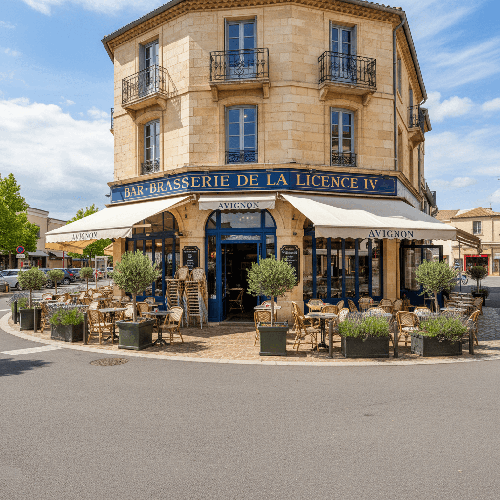 Bar-brasserie à Avignon : terrasse - licence IV