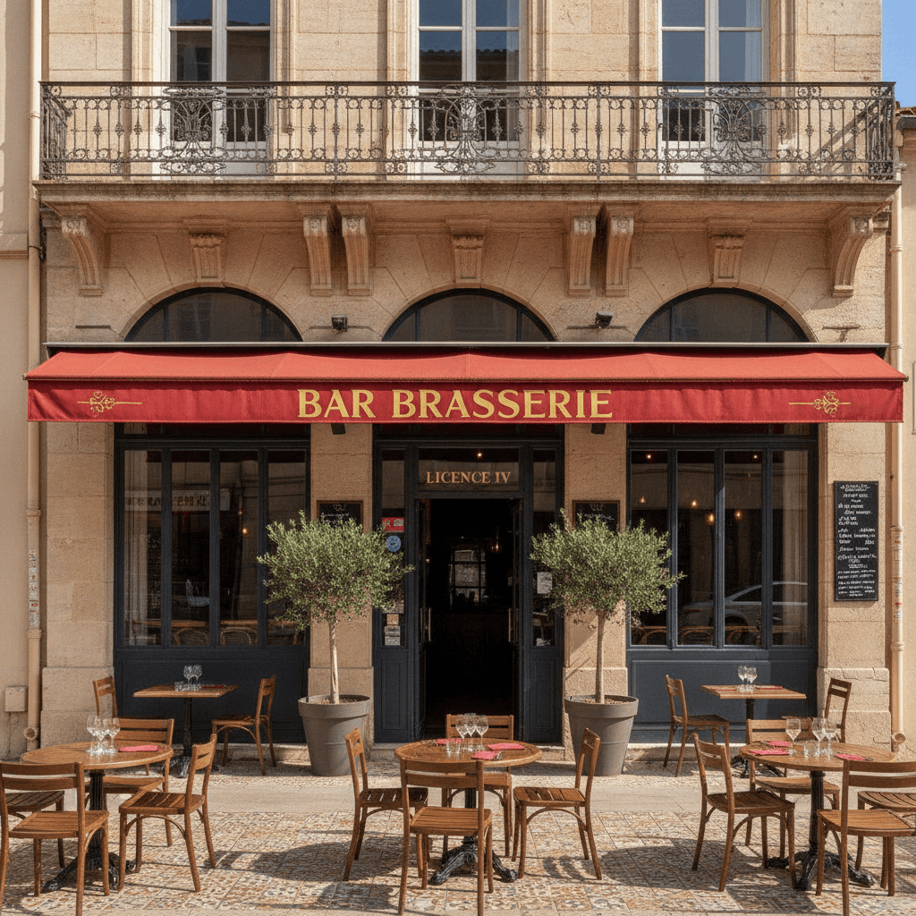 Bar-brasserie à Montpellier : terrasse - licence IV