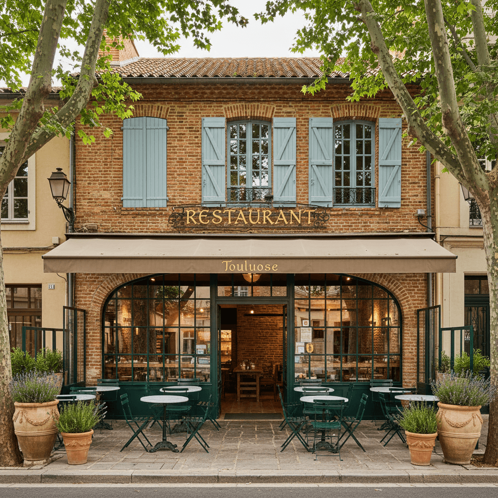 Restaurant 880m² à Toulouse : terrasse - licence IV