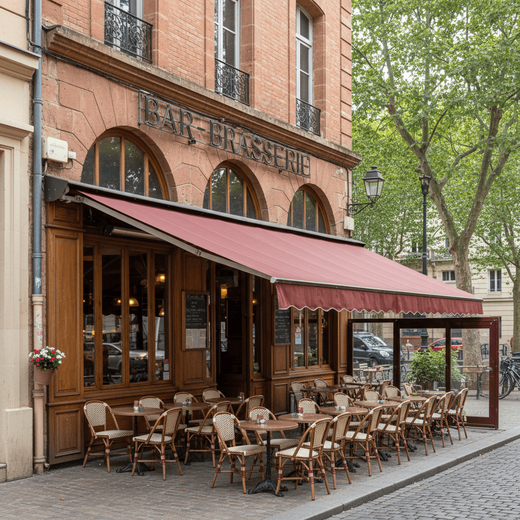 Bar-brasserie à Toulouse : terrasse - licence IV