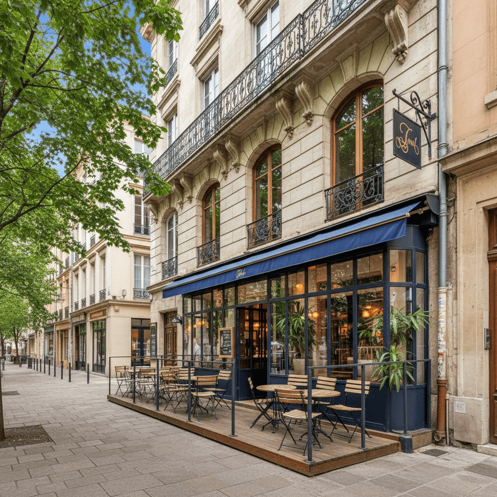 Restaurant à Lyon : terrasse - licence IV