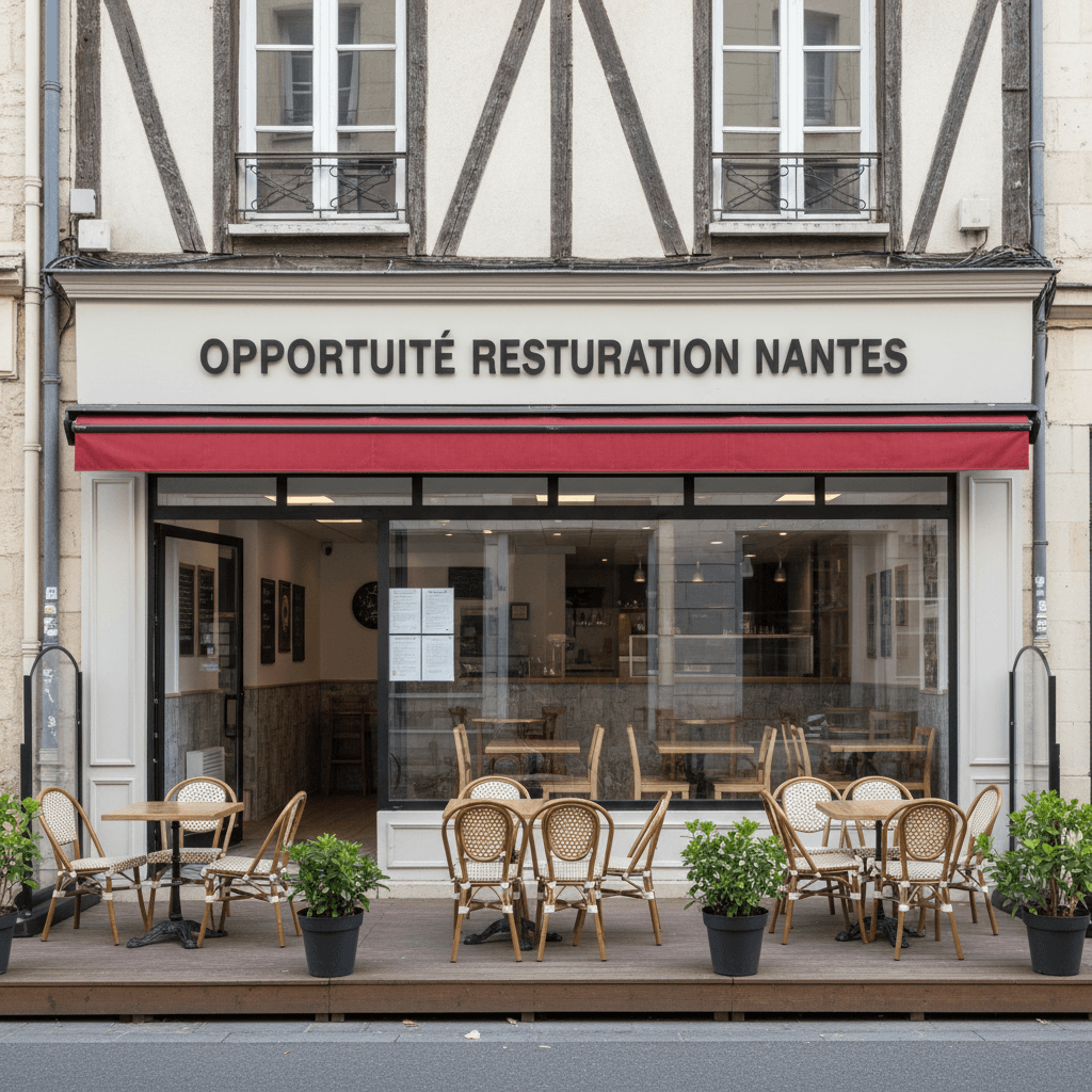 Fast-food à Nantes : terrasse - licence IV