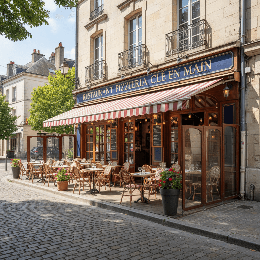 Restaurant 136m² à Angers : terrasse - licence IV