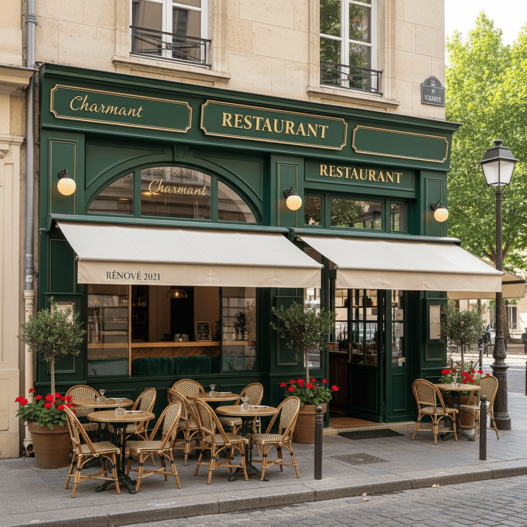 Restaurant 65m² à Lyon : terrasse - extraction