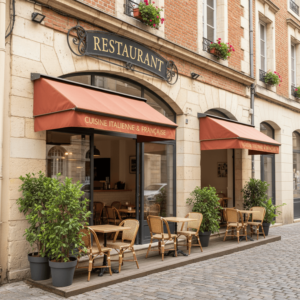 Restaurant 70m² à Toulouse : terrasse - licence IV