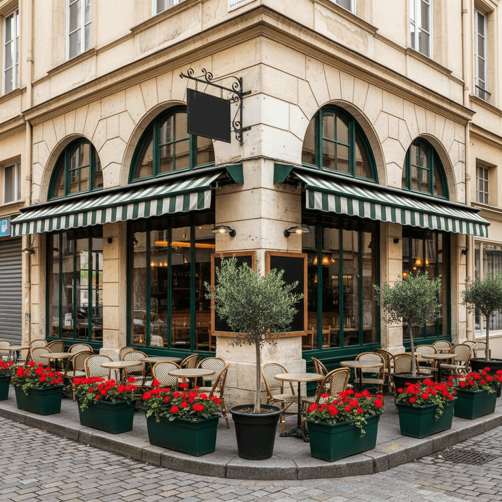 Bar-brasserie 118m² à Lyon : terrasse - licence IV