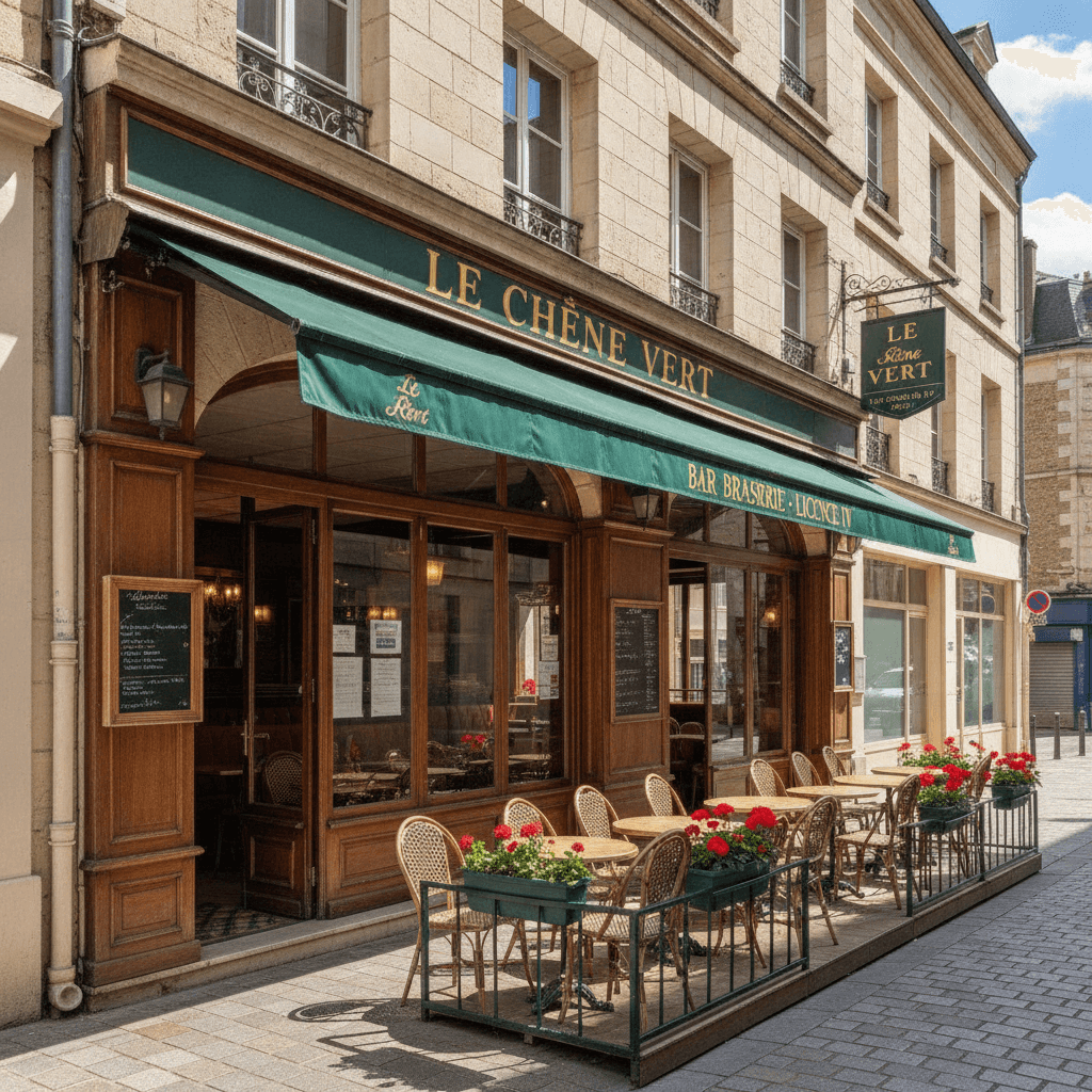 Bar-brasserie 140m² à Rouen : terrasse - licence IV