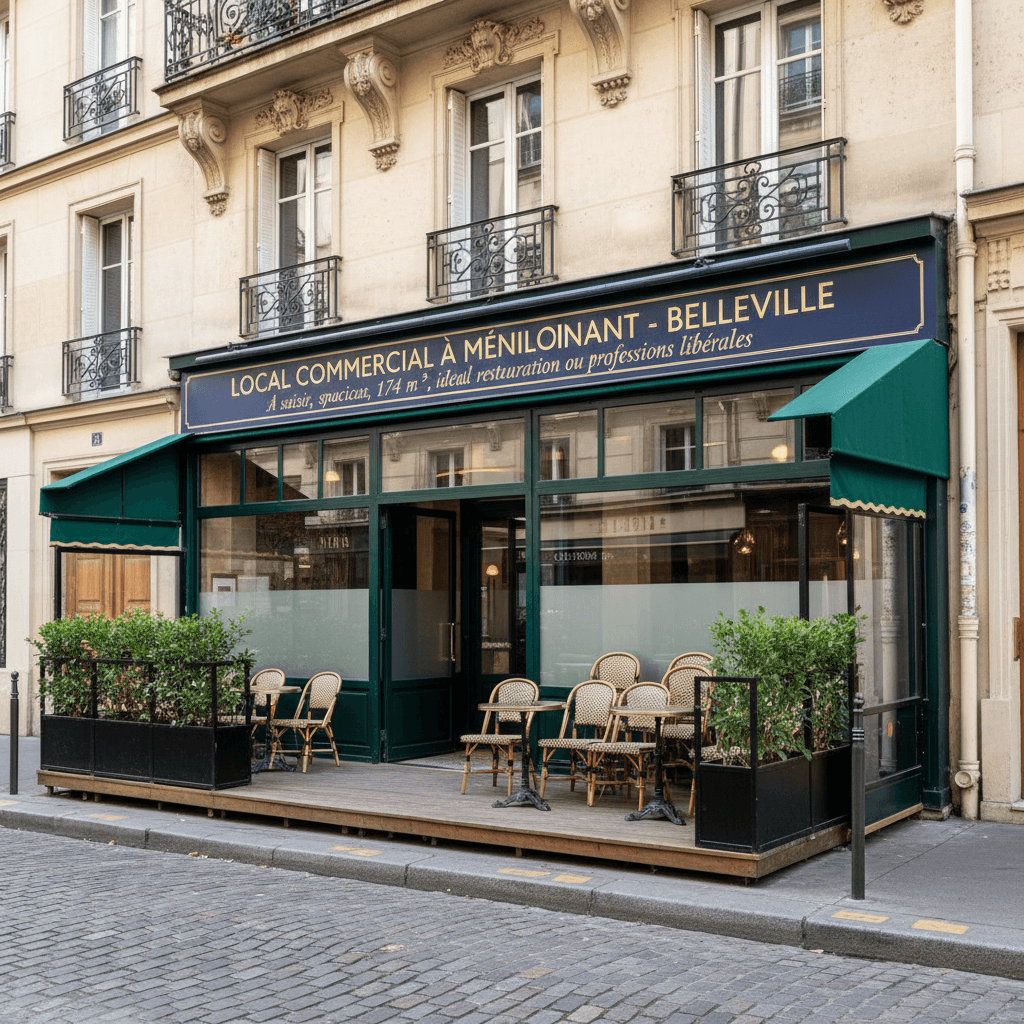 Local commercial à Ménilmontant - Belleville