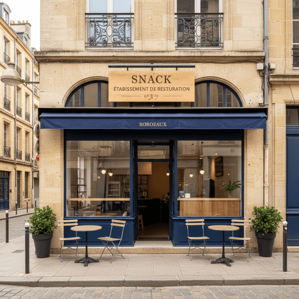 Snack 40m² à Bordeaux : extraction