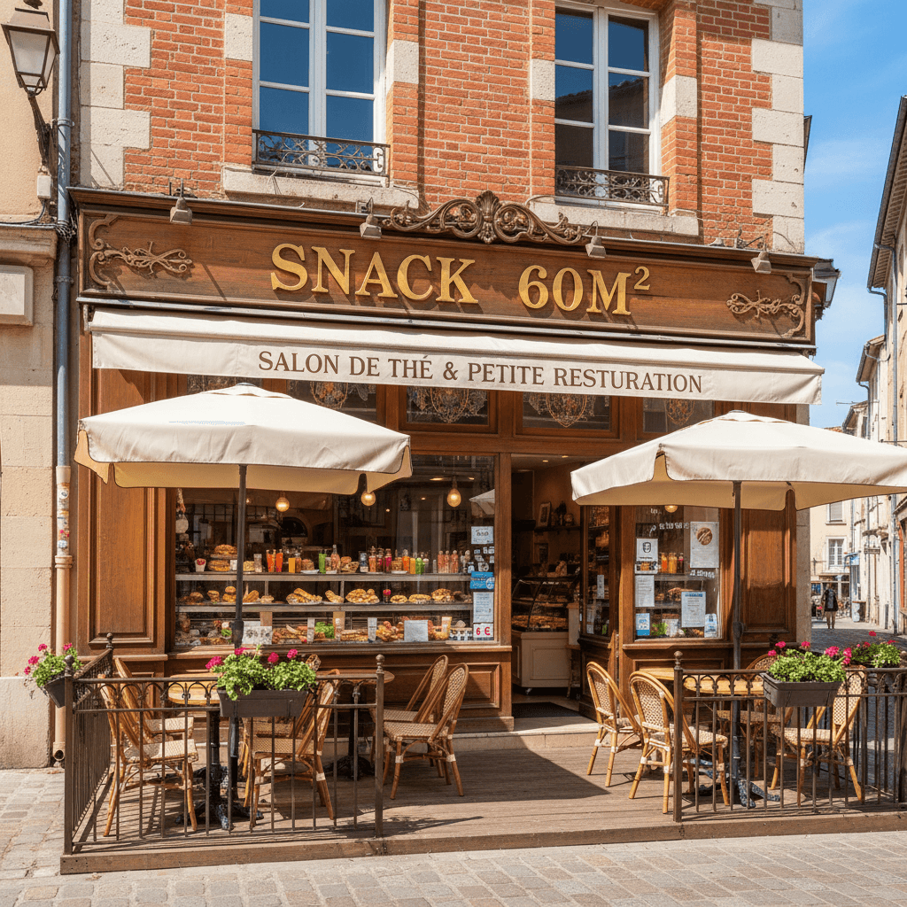 Snack 60m² à Toulouse : terrasse