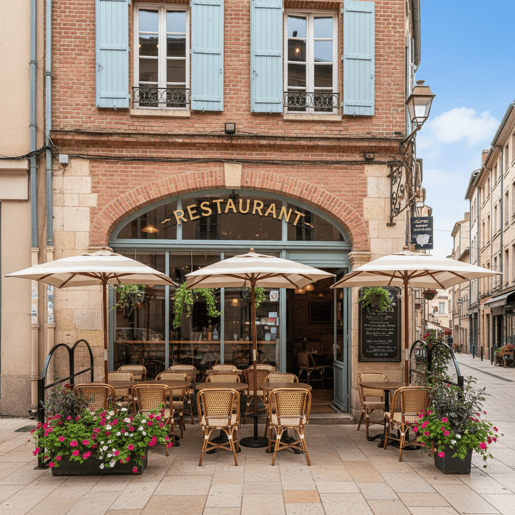Restaurant 230m² à Toulouse : terrasse - licence IV