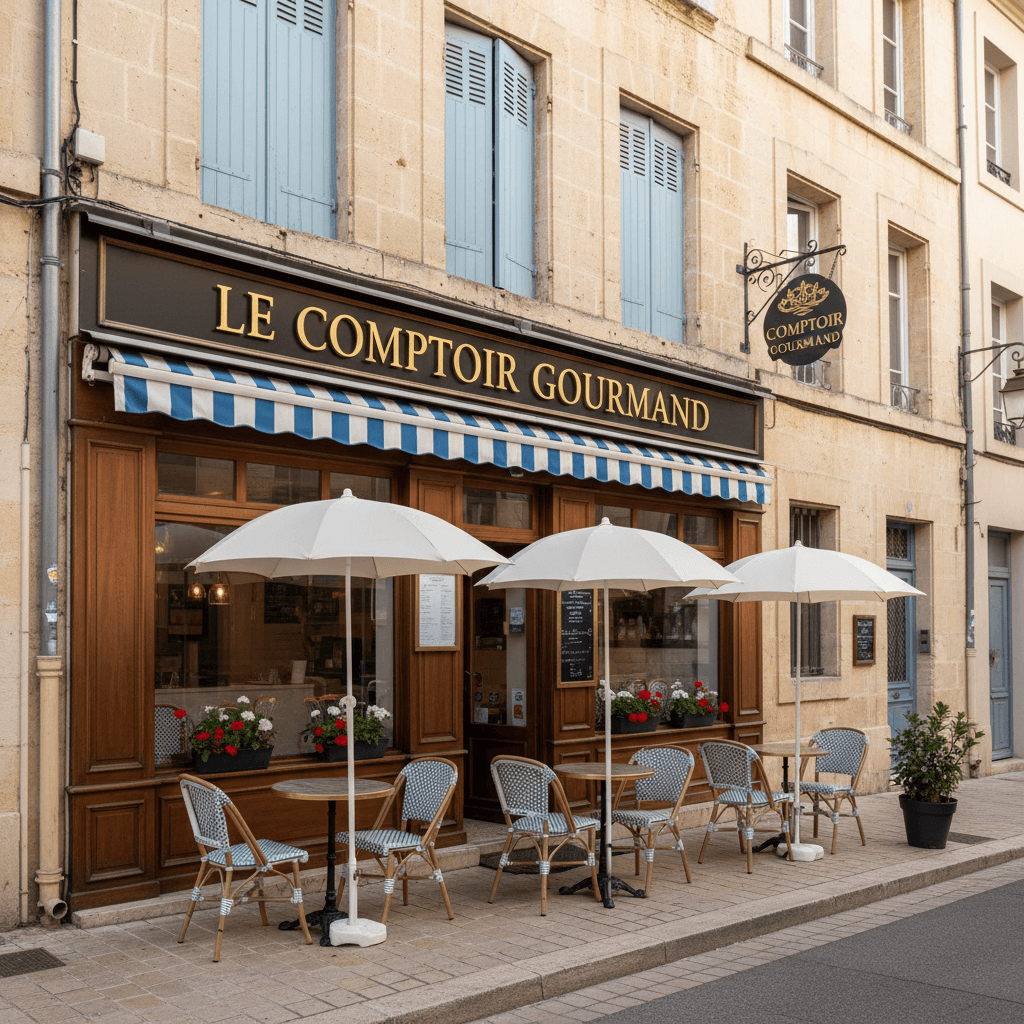 Fast-food 40m² à Montpellier : terrasse