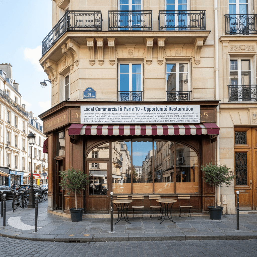 Local Commercial à Paris 10 - Opportunité Restauration