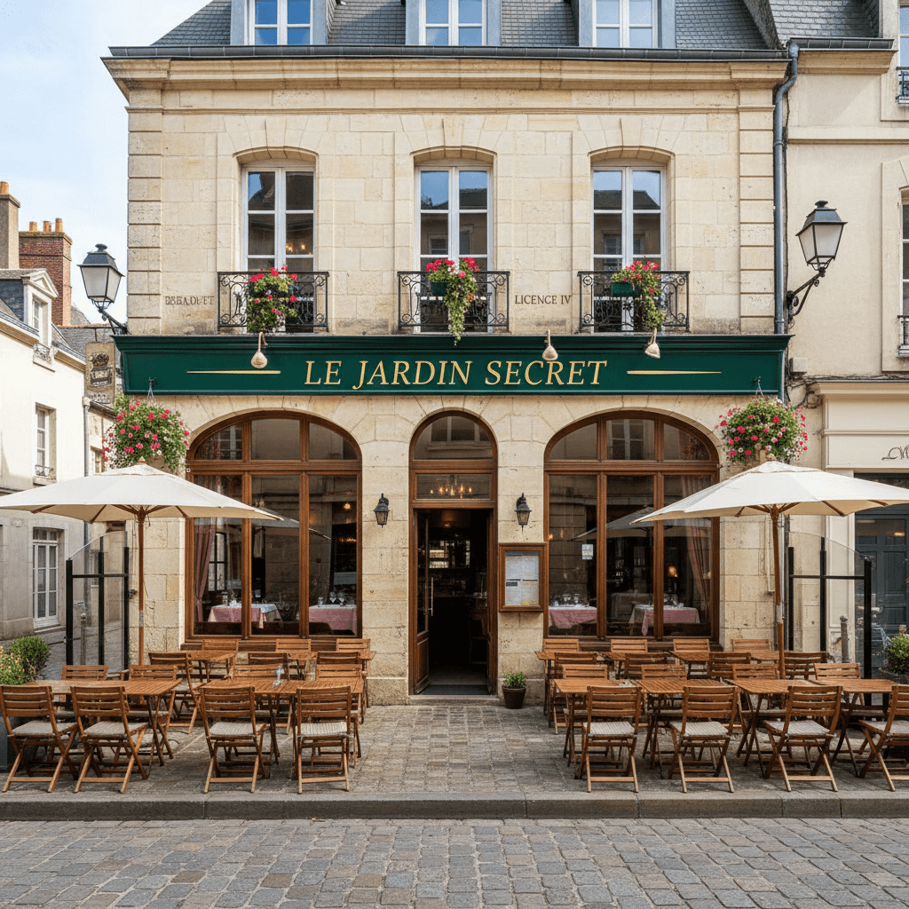 Restaurant à Aux Marais : terrasse - licence IV