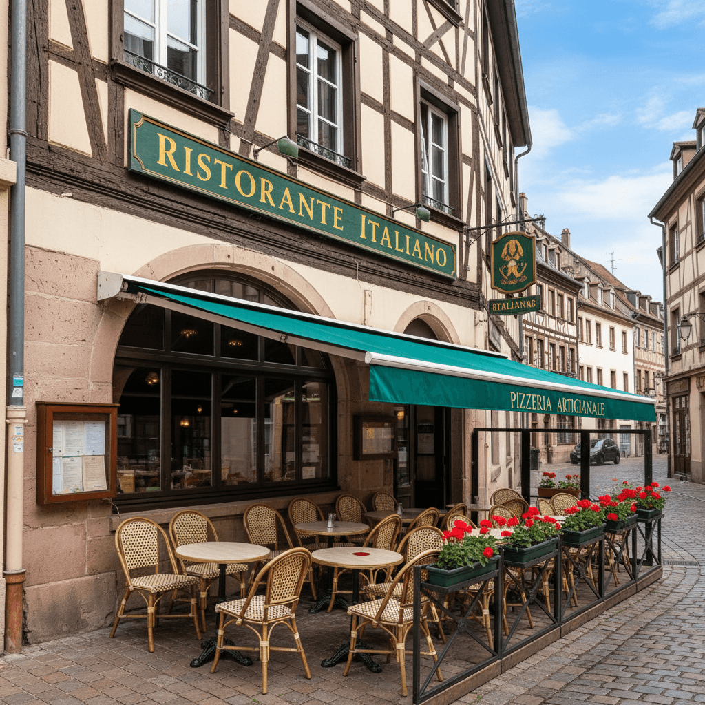 Restaurant 79m² à Strasbourg : terrasse - licence IV