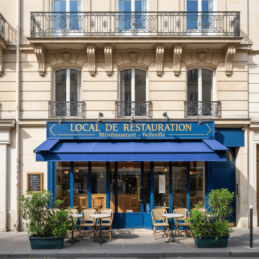 Local de Restauration à Ménilmontant - Belleville