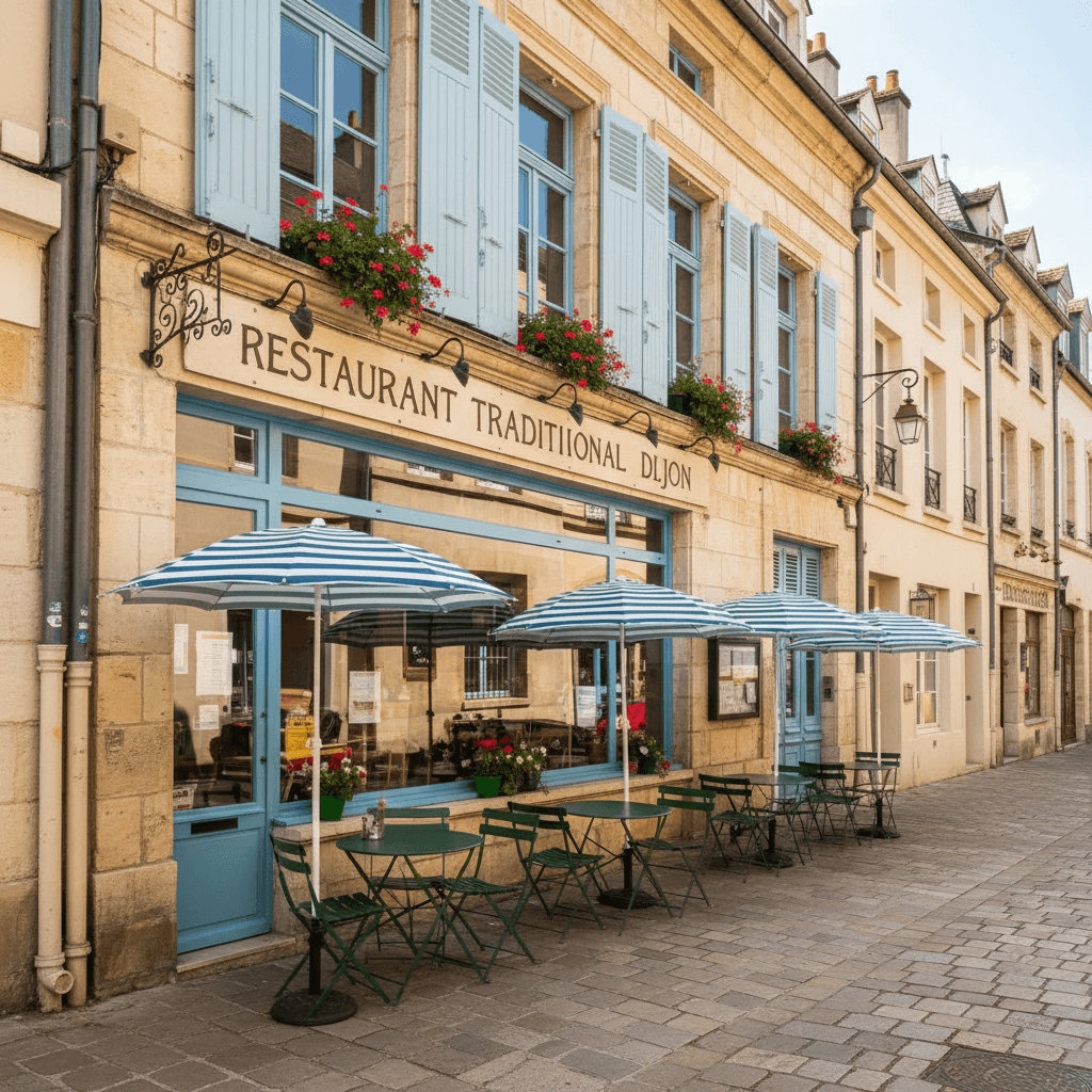 Restaurant 58m² à Dijon : terrasse - licence IV
