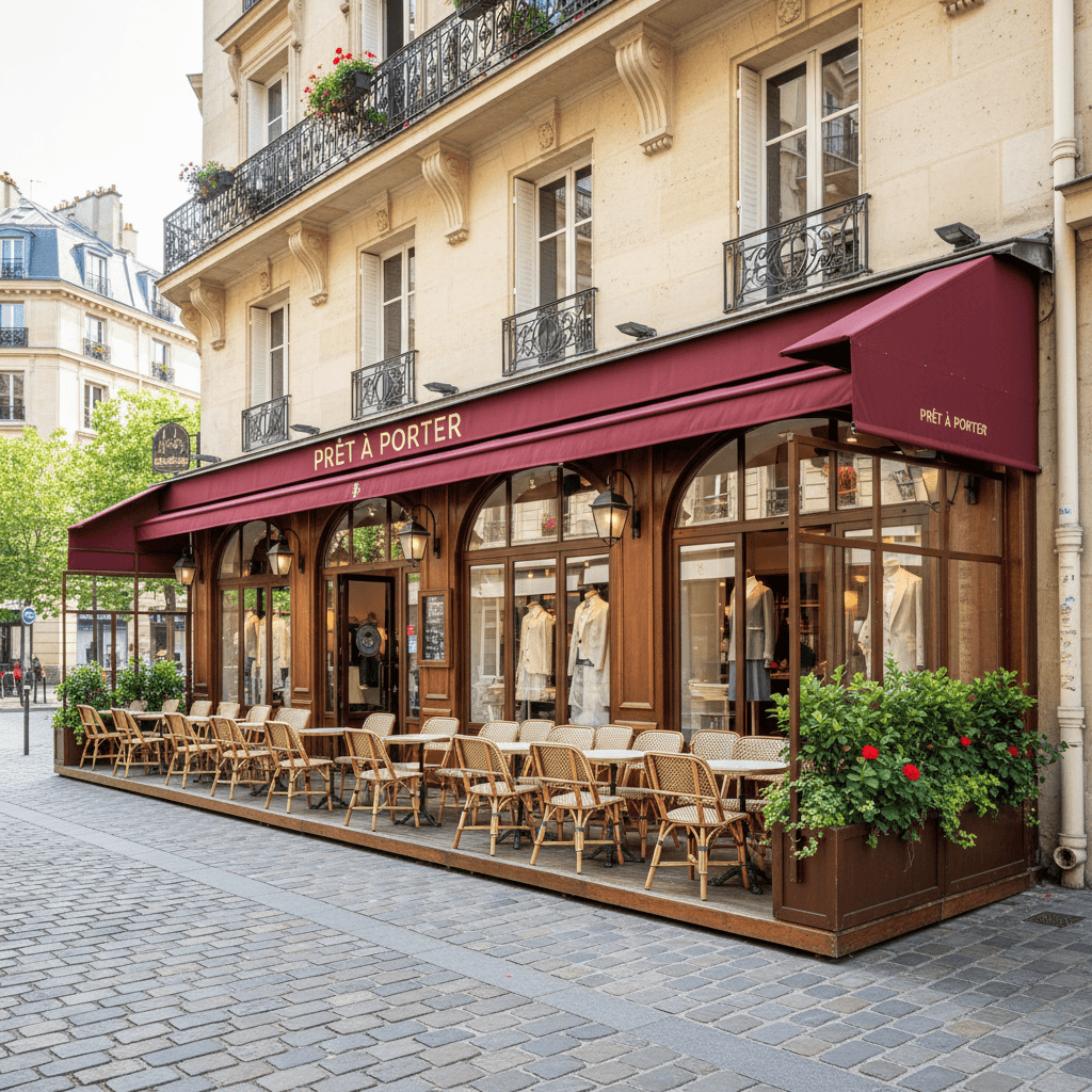 Prêt à porter 37m² à Paris : terrasse