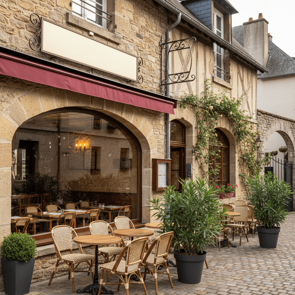 Restaurant 510m² à Reims : terrasse - extraction