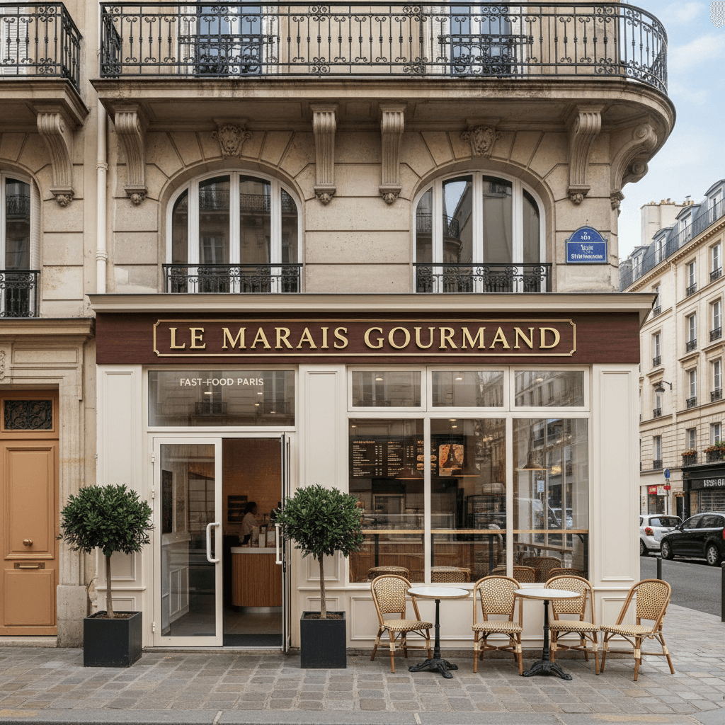 Fast-food 150m² à Paris : extraction