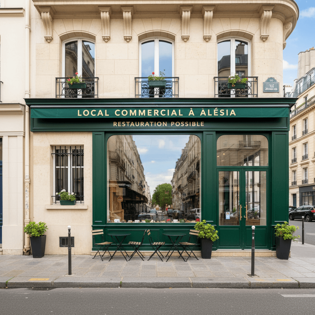 Local Commercial à Alesia - Restauration Possible