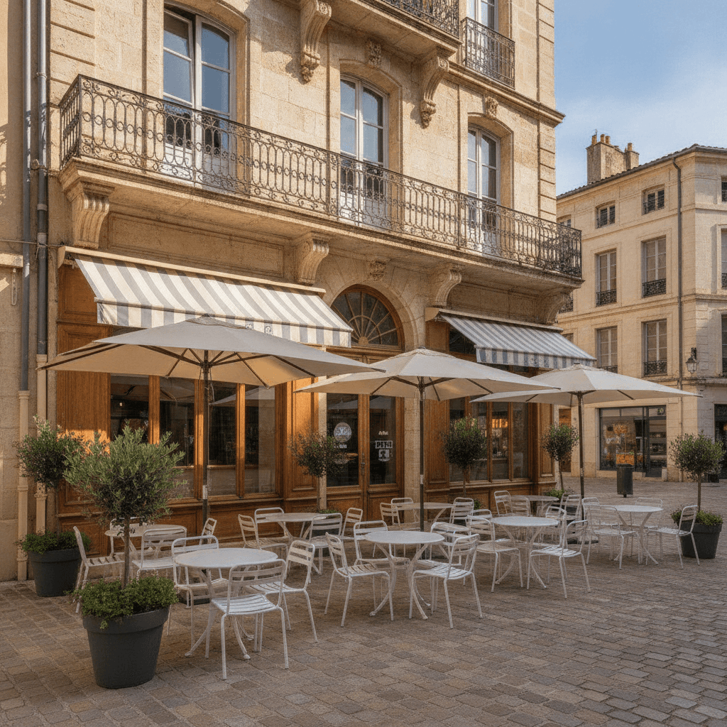 Snack 65m² à Montpellier : terrasse