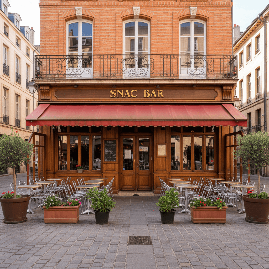 Snack à TOULOUSE : terrasse - cuisine équipée