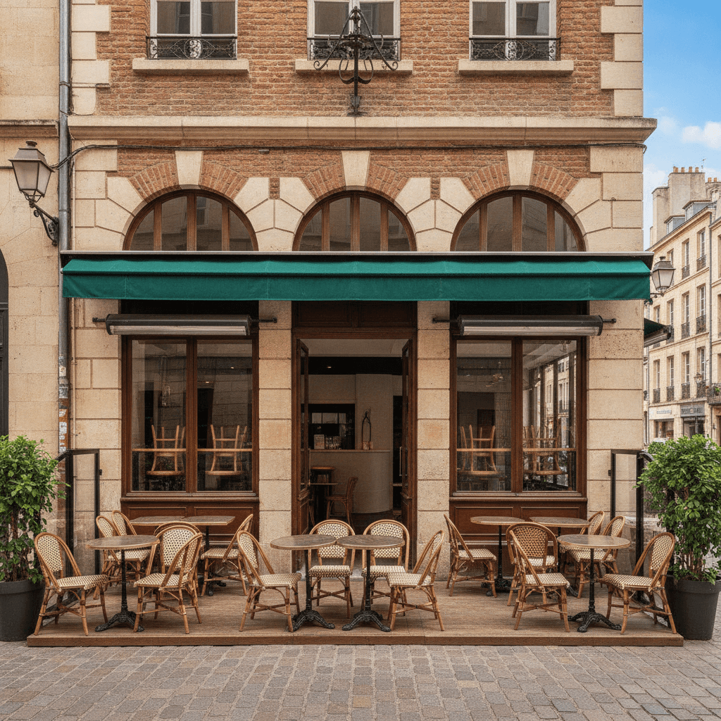Bar-brasserie 48m² à Toulouse : terrasse - licence IV