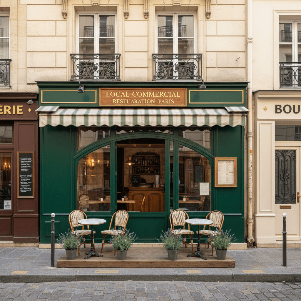 Local Commercial Restauration à Paris - 51 m²