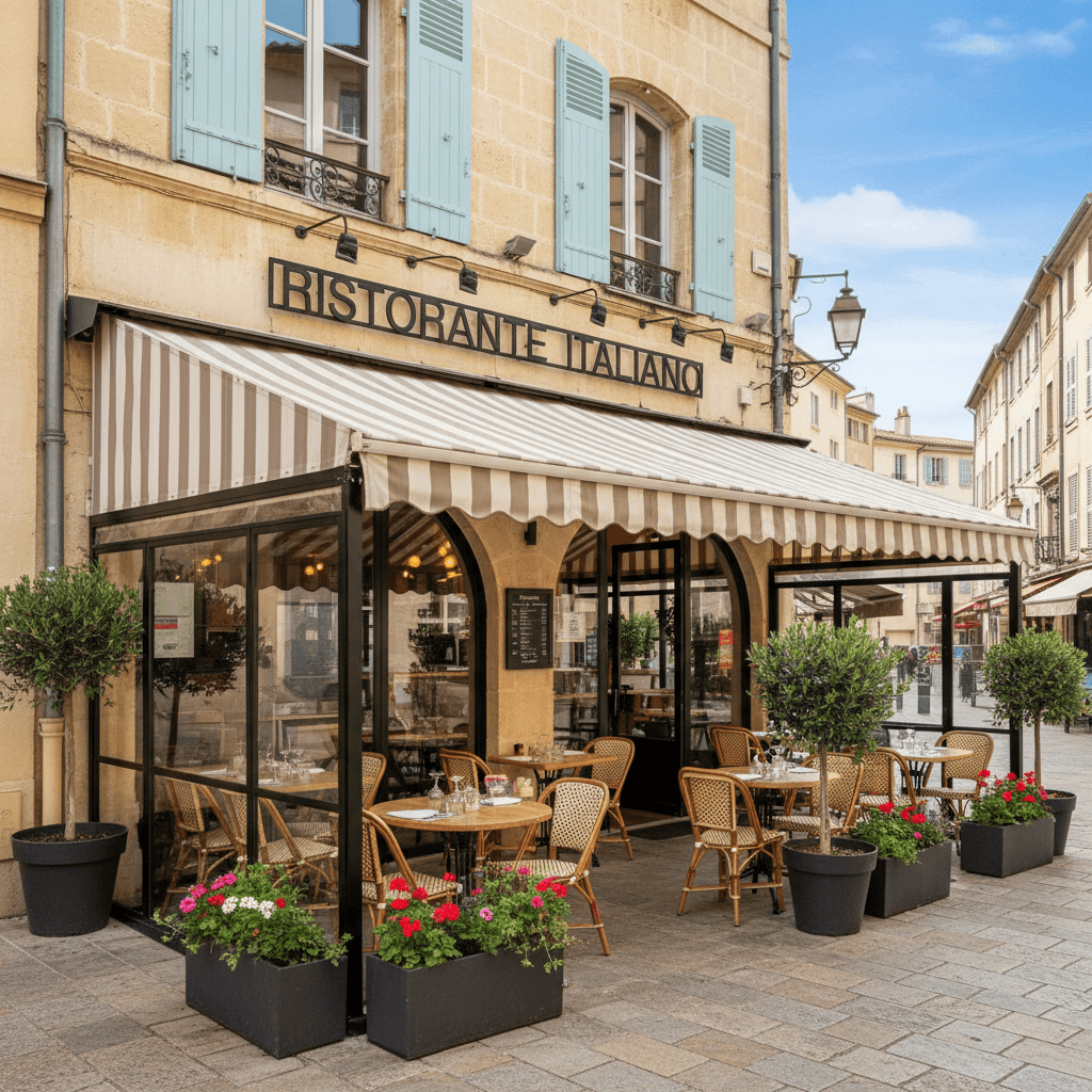 Restaurant 122m² à Montpellier : terrasse - licence IV