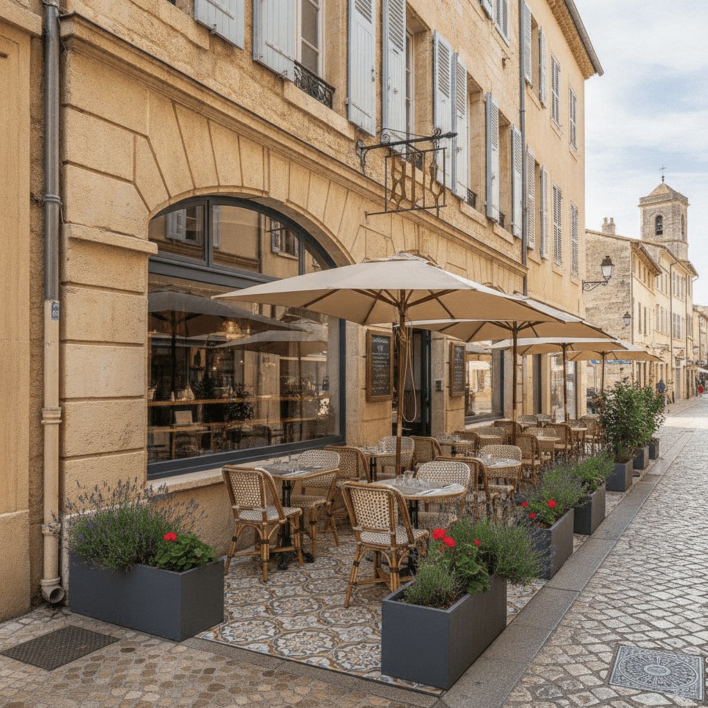 Restaurant 40m² à Aix-En-Provence : terrasse - licence IV