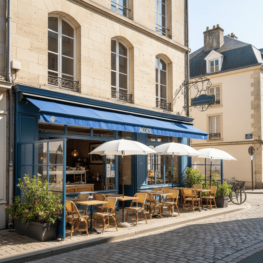 Restaurant à Angers : terrasse - extraction
