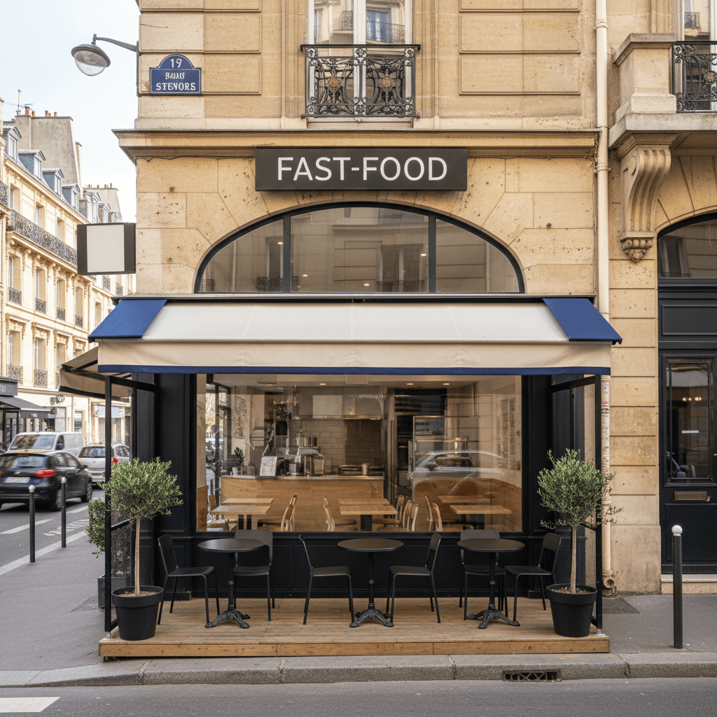 Fast-food 60 couverts à Boulogne-Billancourt : extraction