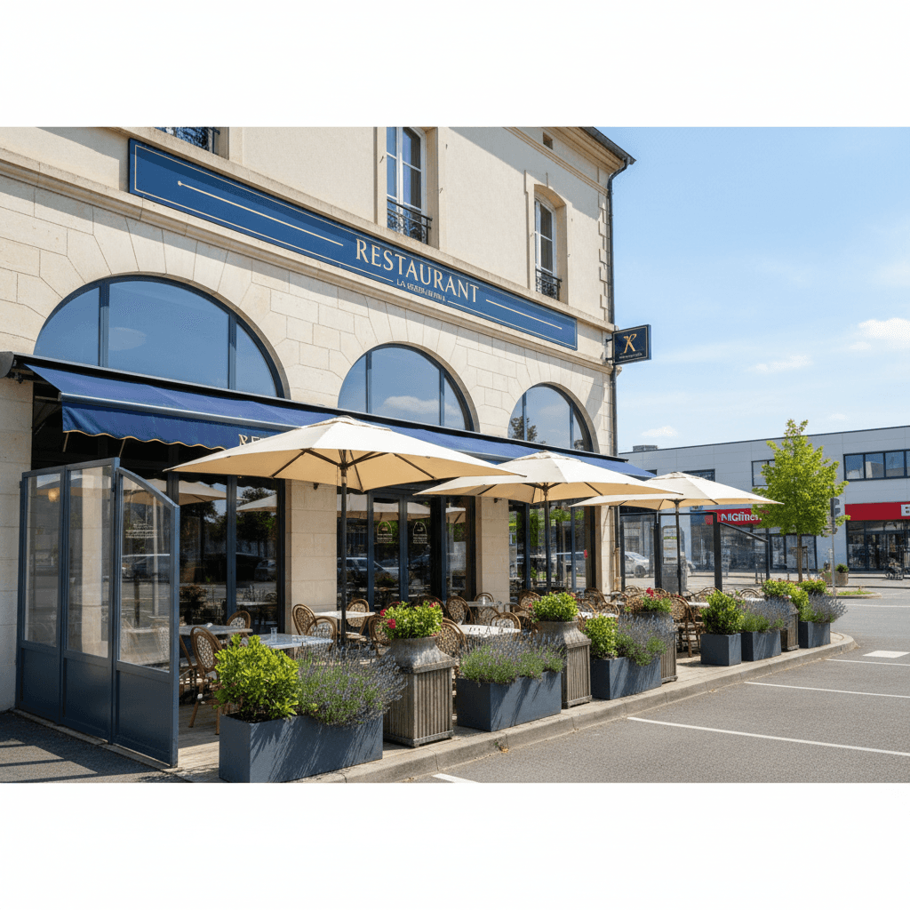 Restaurant 200m² à La Roche-Sur-Yon : terrasse - extraction