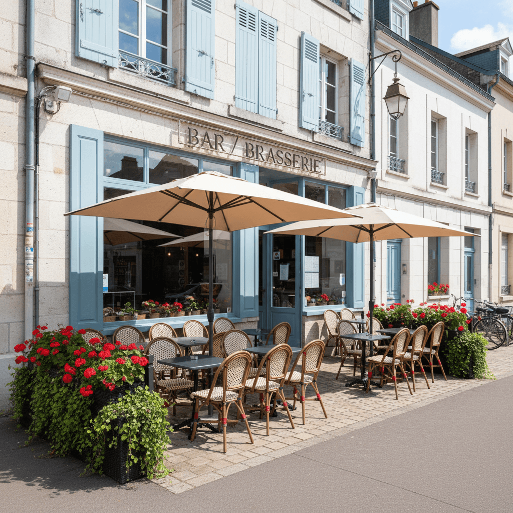 Bar-brasserie 50m² à Nantes : terrasse - licence IV