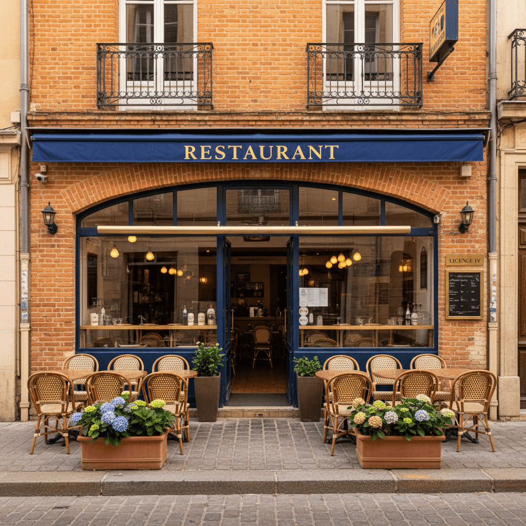 Restaurant à Toulouse : terrasse - licence IV