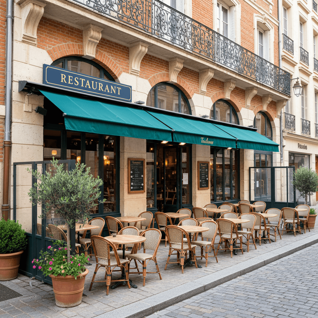 Restaurant 217m² à Toulouse : terrasse - licence IV