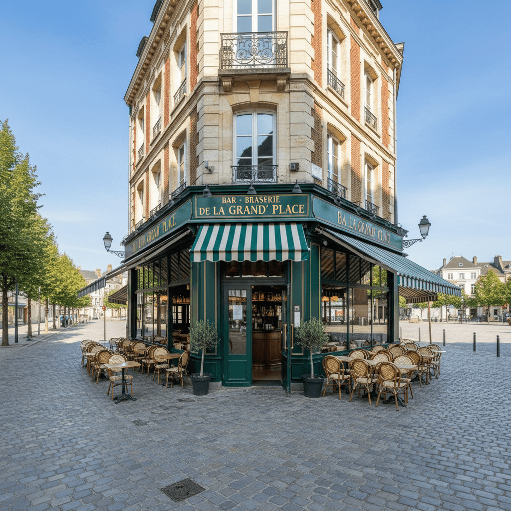 Bar-brasserie à Lille : terrasse - licence IV