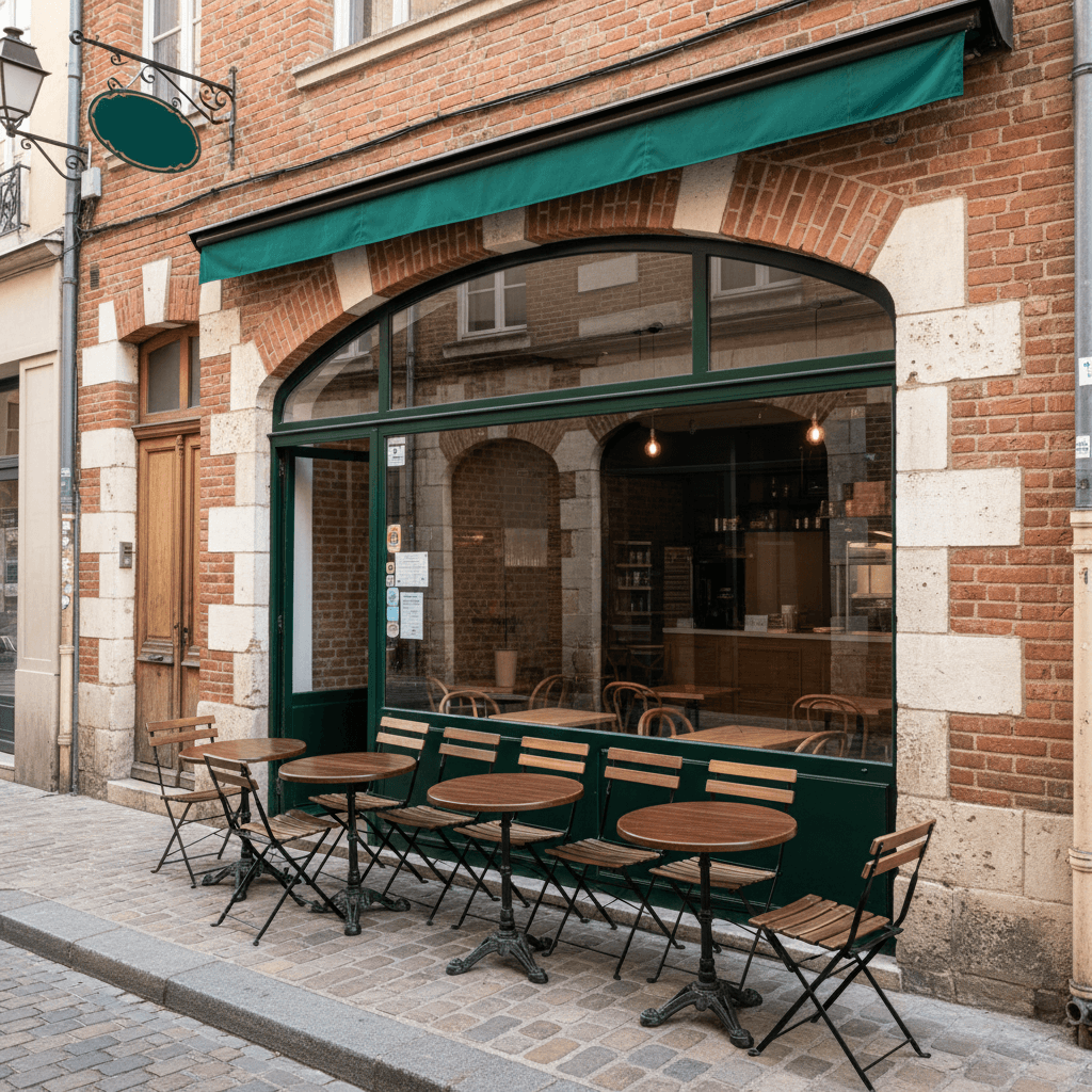 Fast-food 25m² à Toulouse : terrasse - cuisine équipée