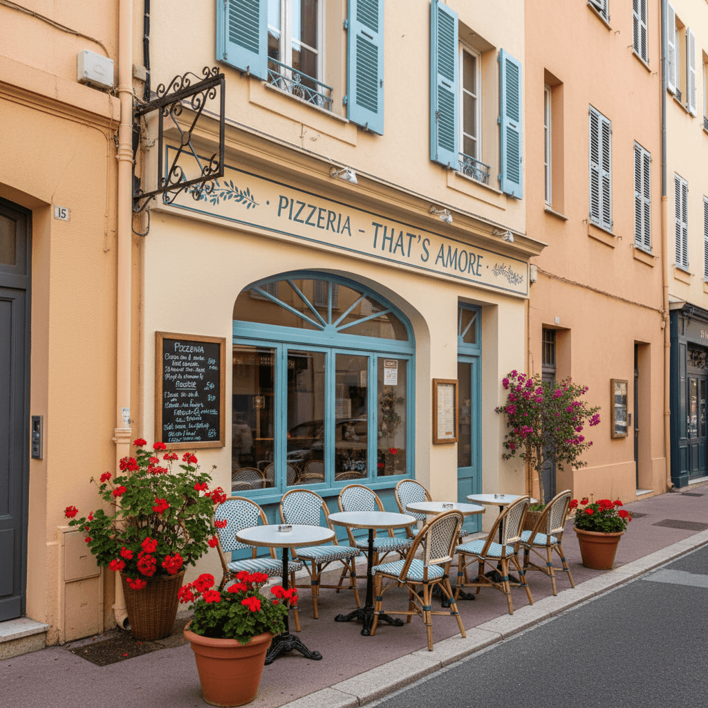 Restaurant 61m² à Nice : terrasse - licence IV