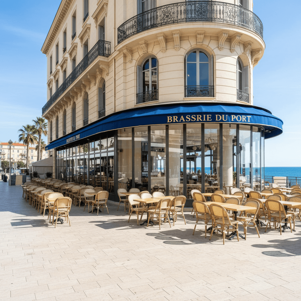 Bar-brasserie 265m² à Nice : terrasse - licence IV